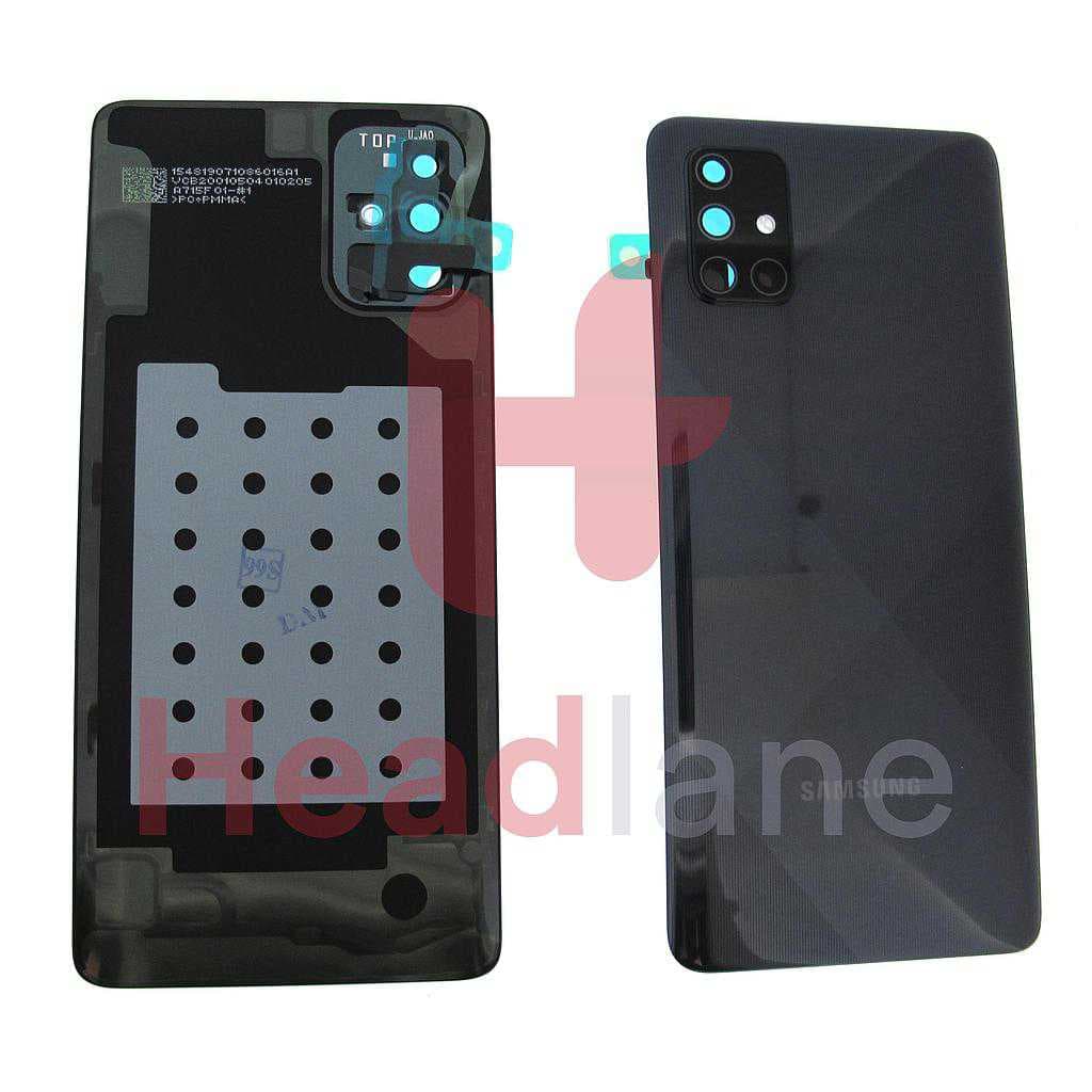 Samsung SM-A715 Galaxy A71 Back / Battery Cover - Black - GH82-22112A - Samsung Replacement Part