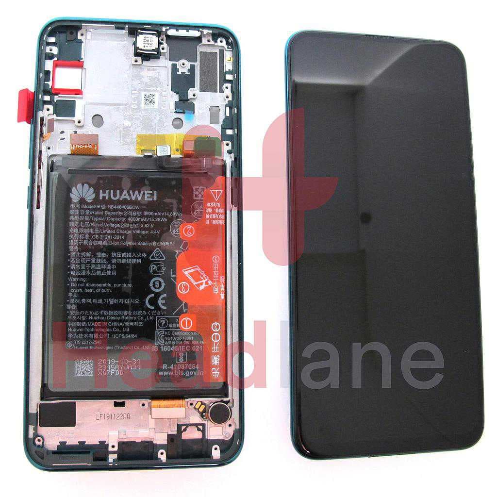 Huawei P Smart Z LCD Display / Screen + Touch + Battery - Green - 02352RXT - Huawei Replacement Part