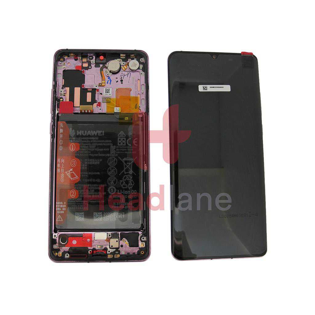 Huawei P30 Pro LCD Display / Screen + Touch + Battery - Lavender - 02353DGM - Huawei Replacement Part