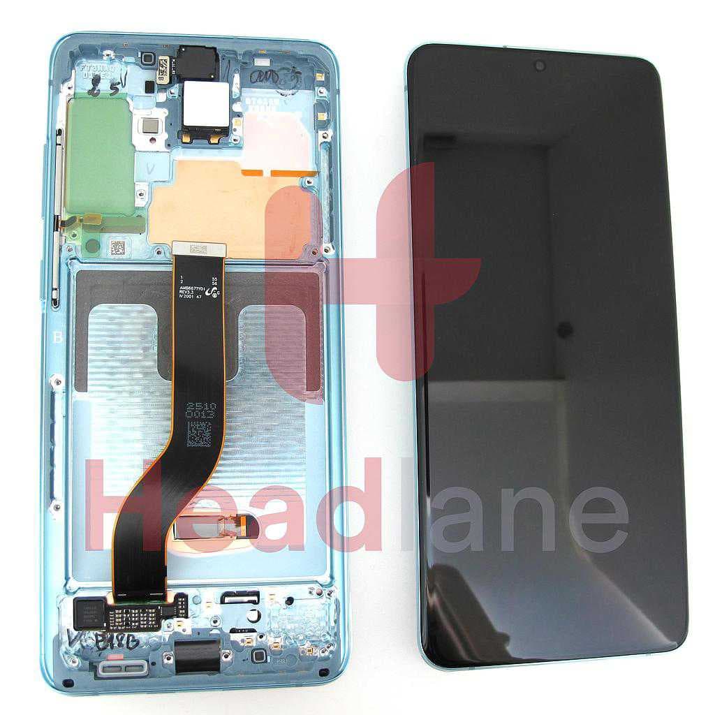 Samsung SM-G986 Galaxy S20+ / S20 Plus LCD Display / Screen + Touch - Cloud Blue - GH82-22145D - Samsung Replacement Part