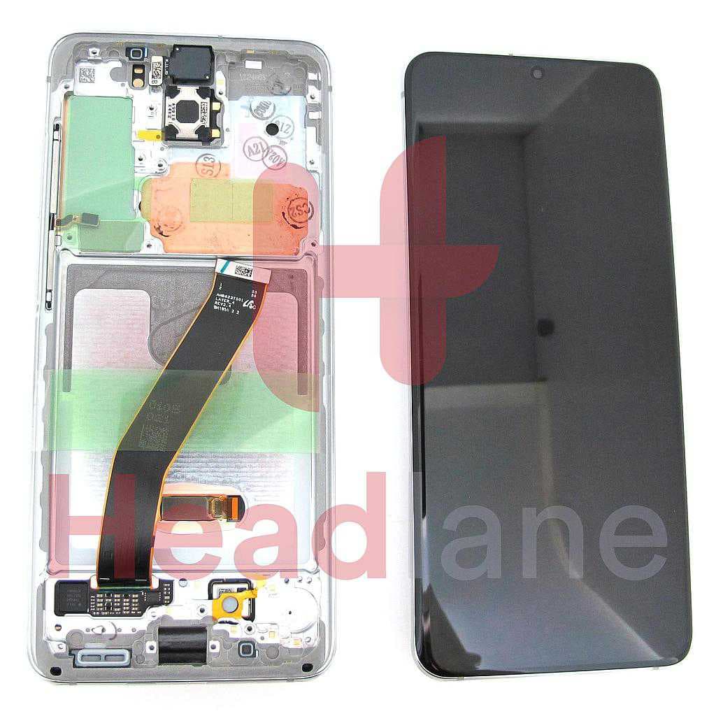 Samsung SM-G980 Galaxy S20 LCD Display / Screen + Touch - White - GH82-22123B - Samsung Replacement Part