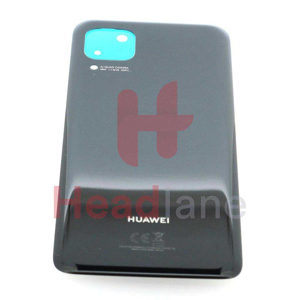 Huawei P40 Lite Back / Battery Cover - Midnight Black - 02353MVD - Huawei Replacement Part