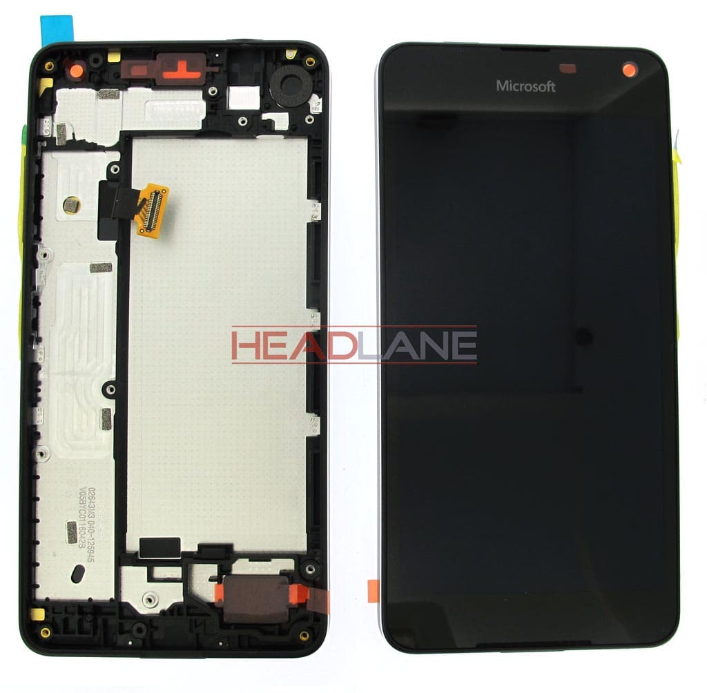 Microsoft Lumia 650 LCD Display / Touch Screen - Black - 00814H5 - Microsoft Replacement Part