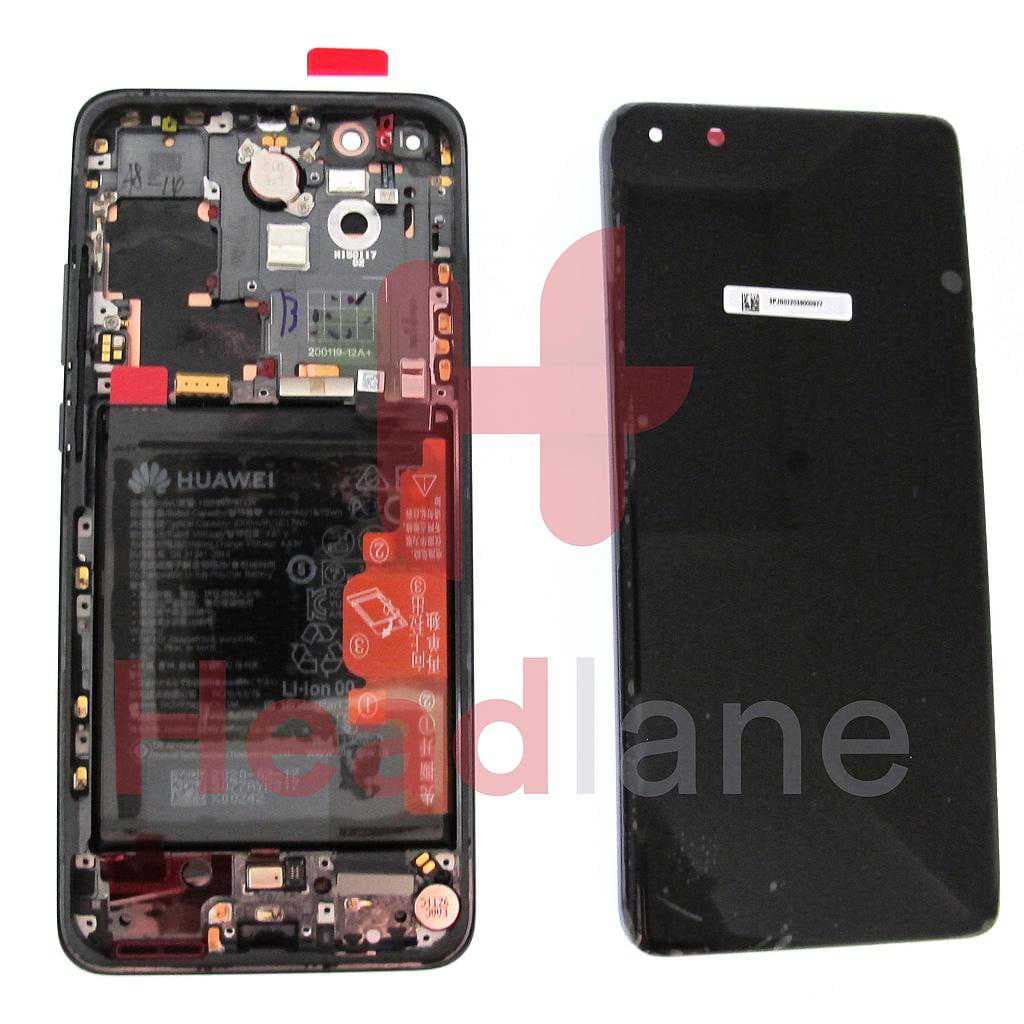 Huawei P40 Pro LCD Display / Screen + Touch + Battery Assembly - Black - 02353PJG - Huawei Replacement Part