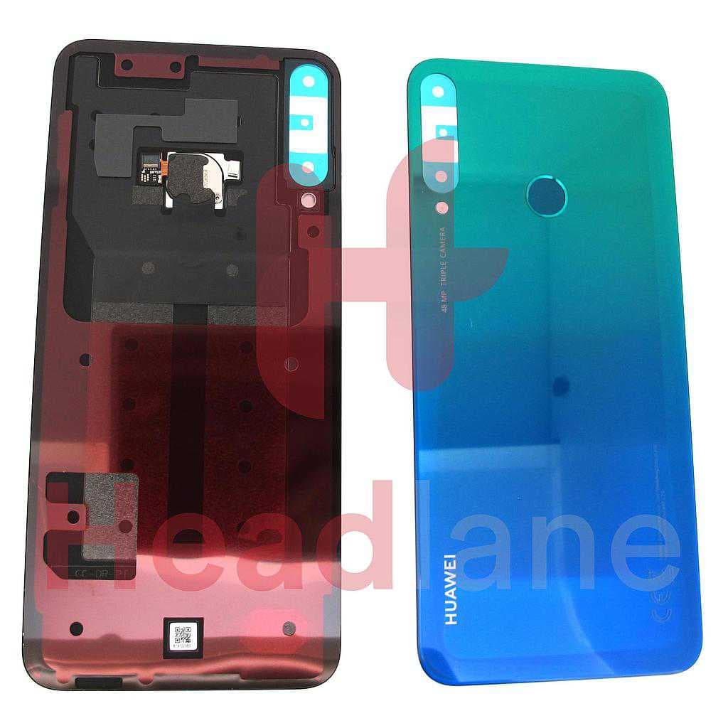 Huawei P40 Lite E Back / Battery Cover - Aurora Blue - 02353LJF - Huawei Replacement Part
