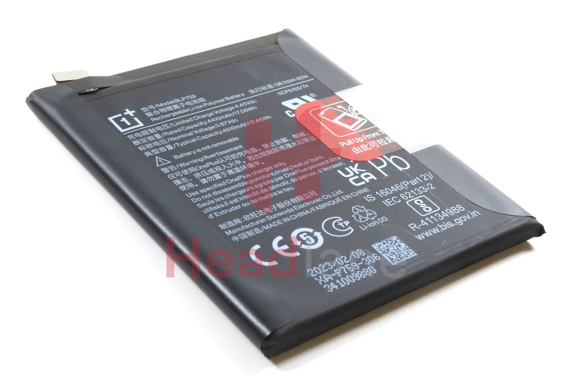 OnePlus 8 Pro BLP759 4510mAh Internal Battery - 1031100013 - OnePlus Replacement Part