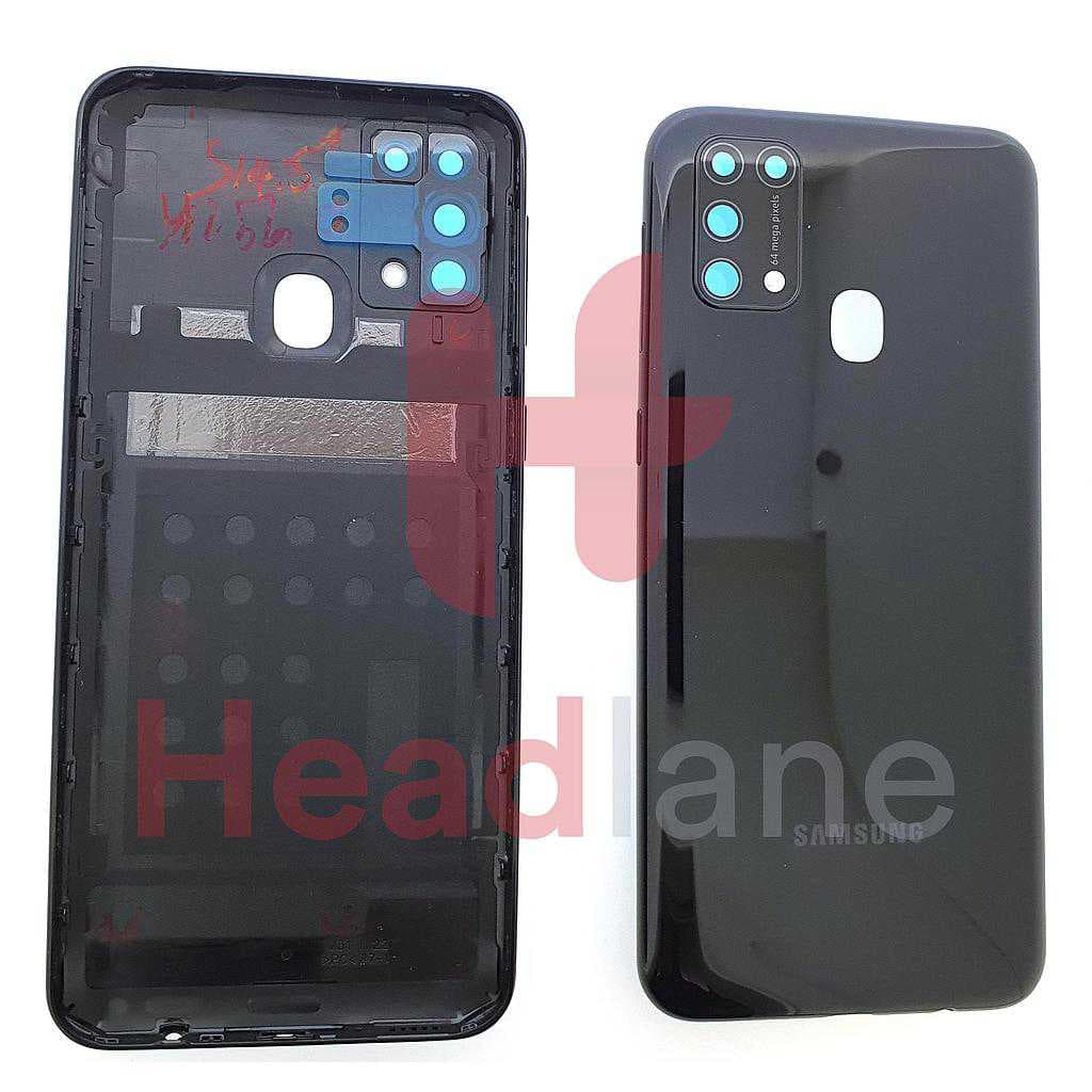 Samsung SM-M315 Galaxy M31 Back / Battery Cover - Black - GH82-22412C - Samsung Replacement Part