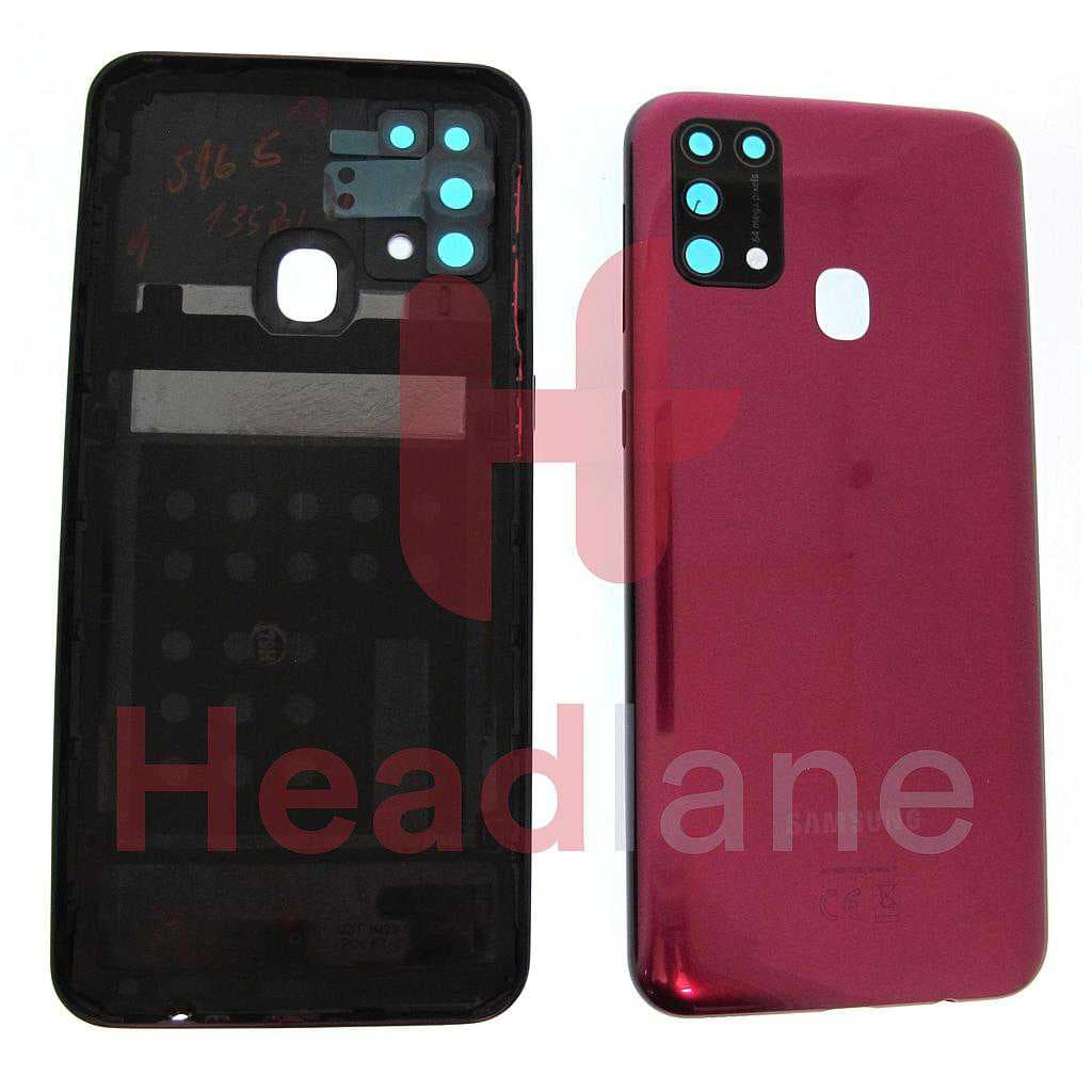 Samsung SM-M315 Galaxy M31 Back / Battery Cover - Red - GH82-22412B - Samsung Replacement Part