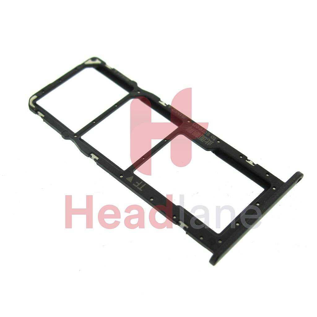 Huawei Y7 (2019) SIM / Memory Card Tray - Black - 51661LCF - Huawei Replacement Part