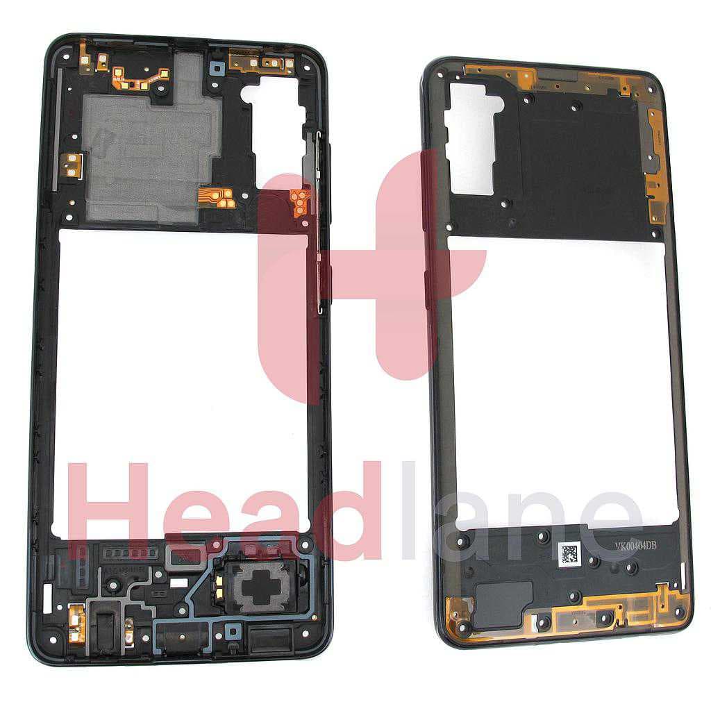 Samsung SM-A415 Galaxy A41 Middle Cover / Chassis - Black - GH98-45511A - Samsung Replacement Part