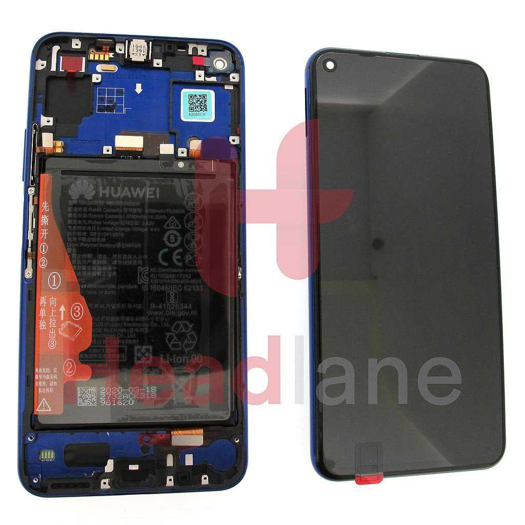 Huawei Nova 5T LCD Display / Screen + Touch + Battery - Purple - 02353EBH - Huawei Replacement Part