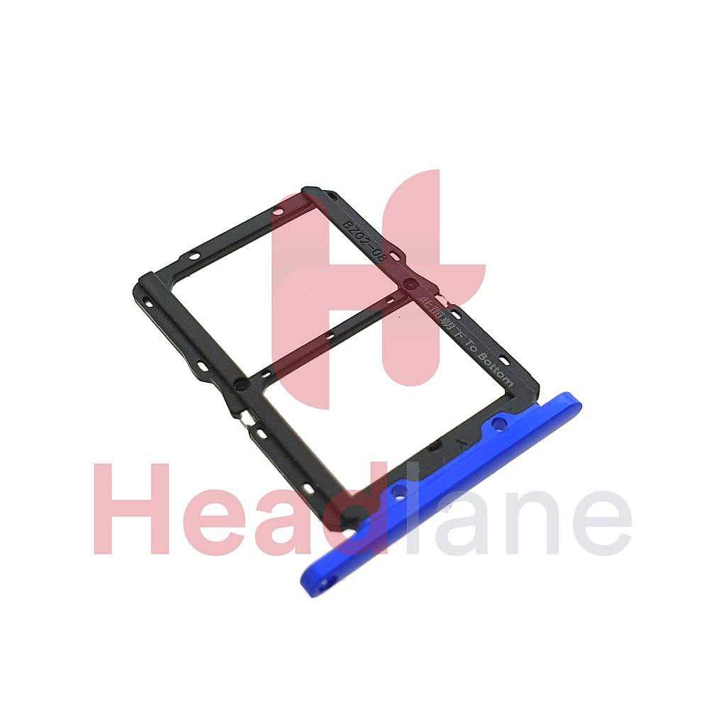 Huawei Nova 5T / Honor 20 SIM Card Tray - Blue - 51661MKM - Huawei Replacement Part