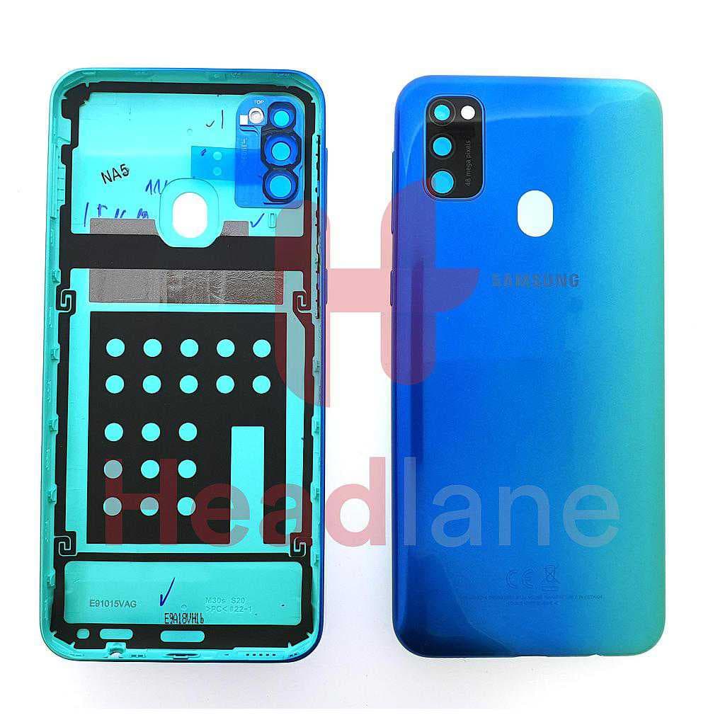 Samsung SM-M307 Galaxy M30s Back / Battery Cover - Blue - GH98-44841B - Samsung Replacement Part