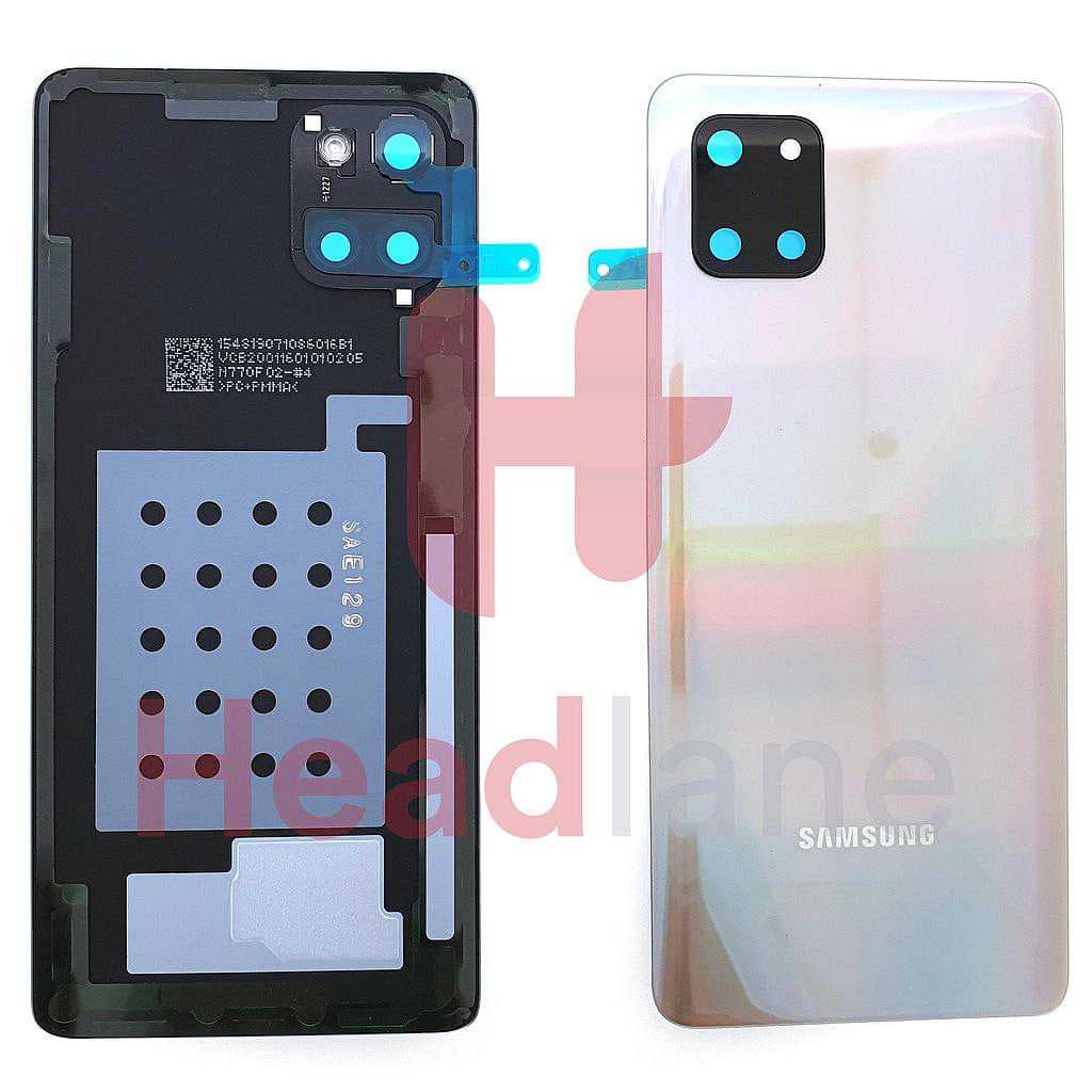 Samsung SM-N770 Galaxy Note 10 Lite Back / Battery Cover - Aura Glow / Silver - GH82-21972B - Samsung Replacement Part