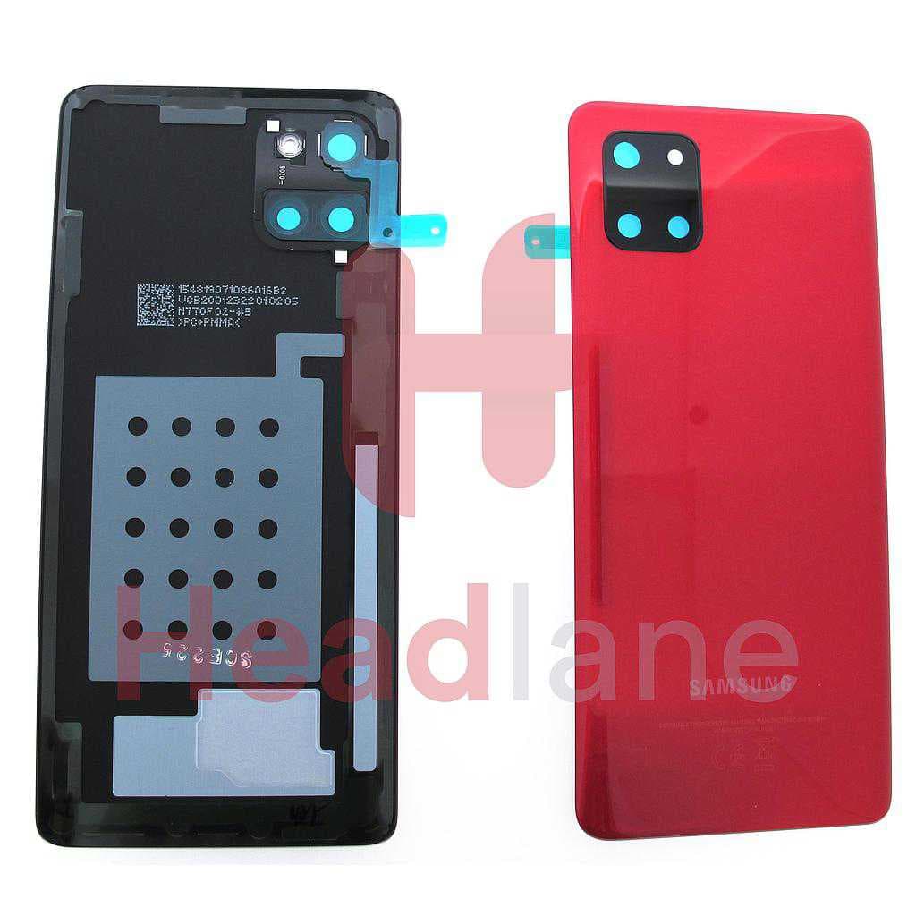 Samsung SM-N770 Galaxy Note 10 Lite Back / Battery Cover - Aura Red - GH82-21972C - Samsung Replacement Part