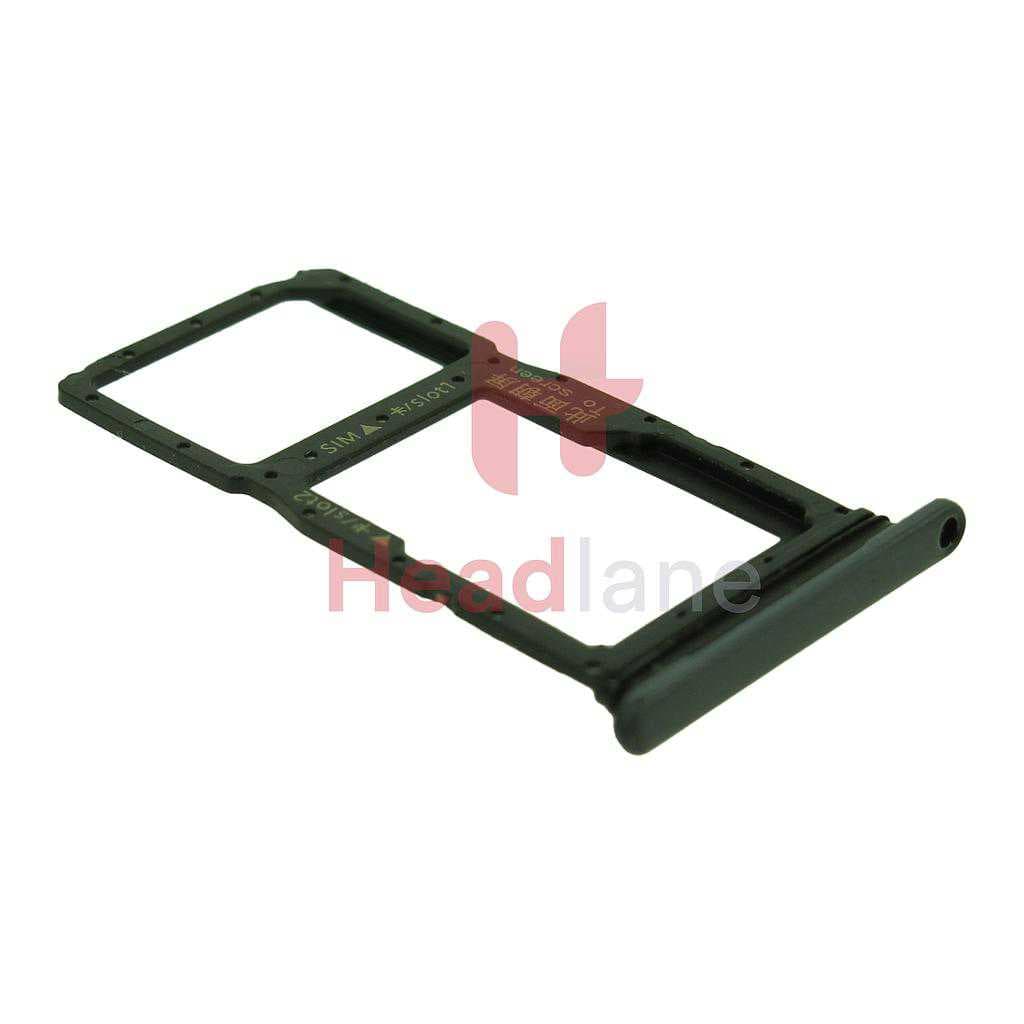 Huawei P Smart Z SIM Card + MicroSD Card Tray - Black - 51661MSD - Huawei Replacement Part
