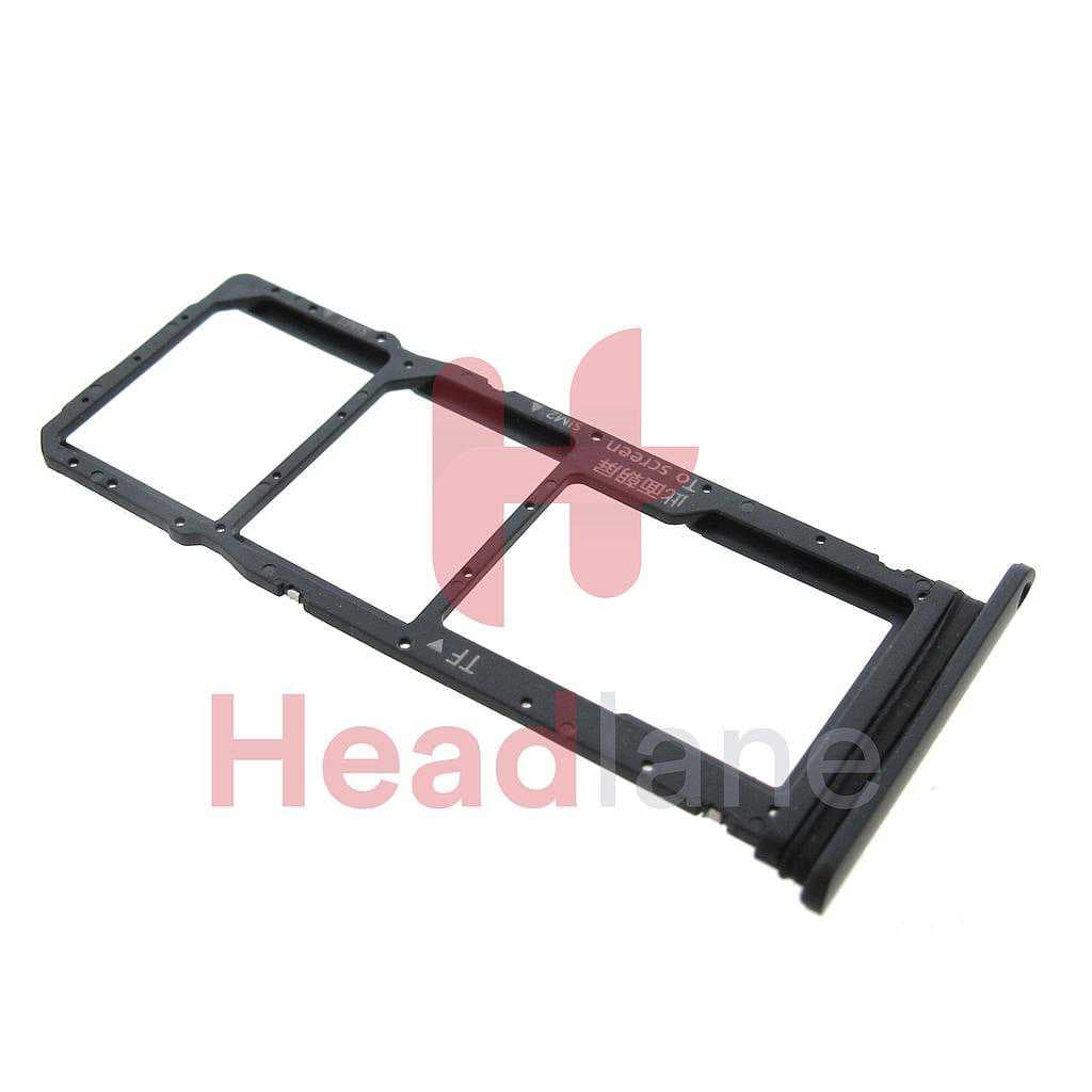 Huawei P40 Lite E SIM Card Tray - Midnight Black - 51661PBJ - Huawei Replacement Part