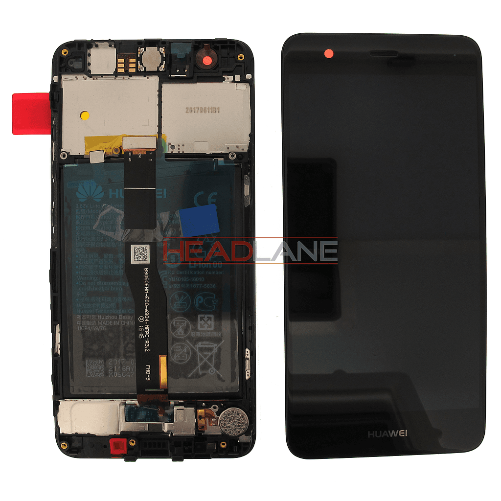 Huawei Nova CAN-L11 LCD Display / Screen + Touch  + Battery Assembly - Black / Gold / Grey - 02351CKD - Huawei Replacement Part