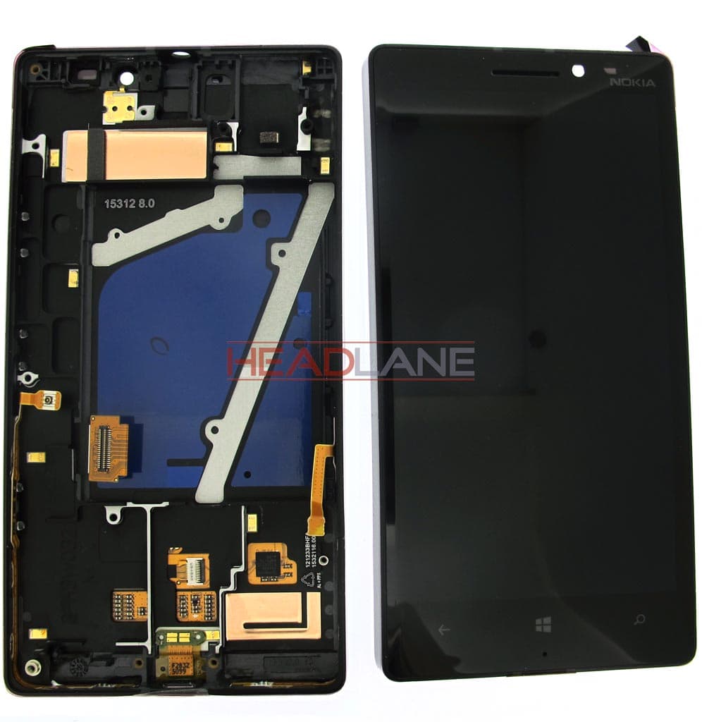 Microsoft Lumia 930 LCD Display / Touch Screen - Black - 00812K9 - Microsoft Replacement Part