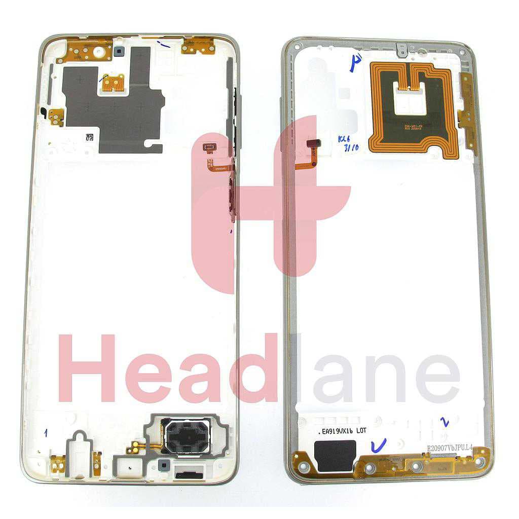 Samsung SM-M515 Galaxy M51 Middle Cover / Chassis - White - GH97-25354B - Samsung Replacement Part