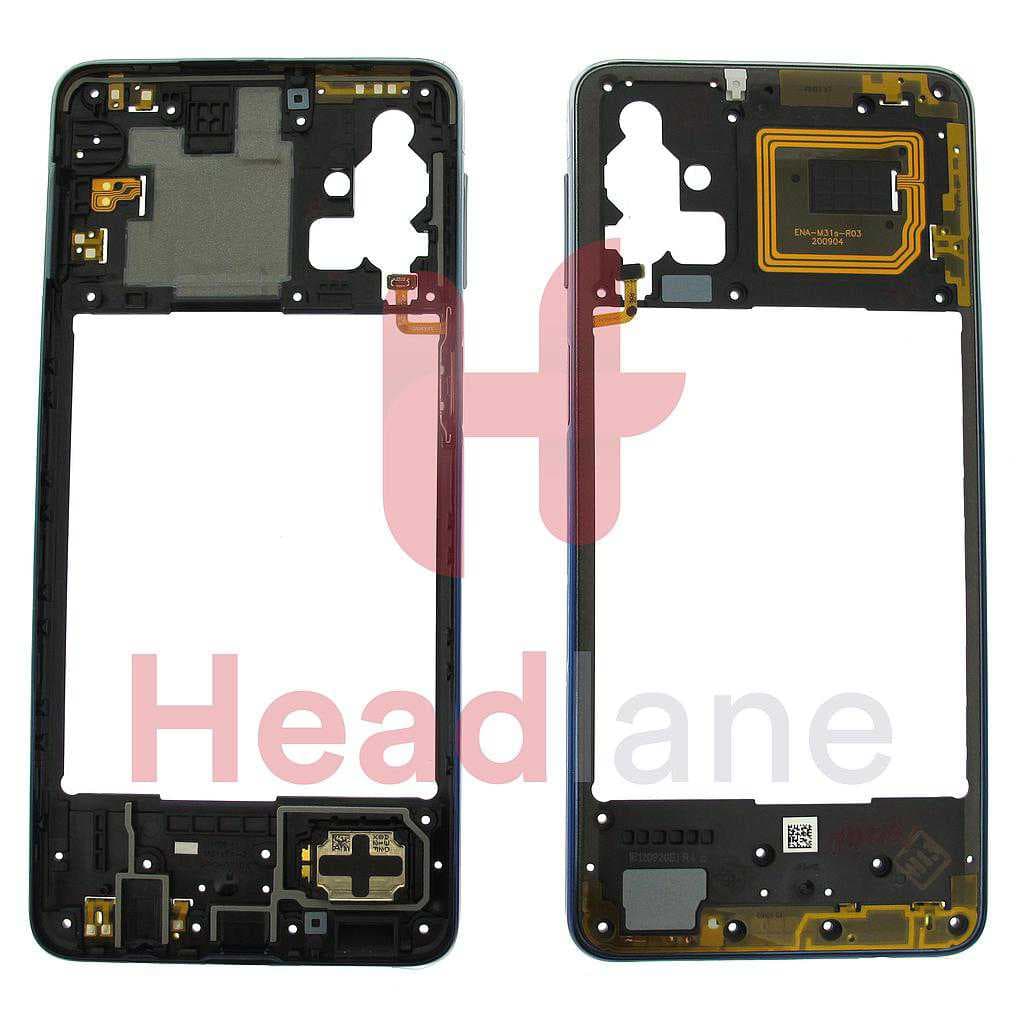 Samsung SM-M317 Galaxy M31s Middle Cover / Chassis - Blue - GH97-25062B - Samsung Replacement Part