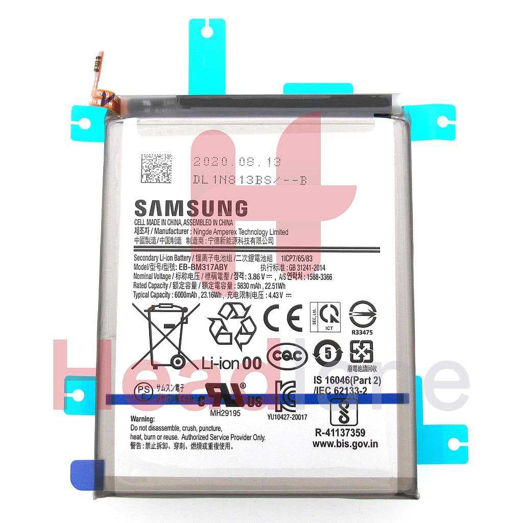 Samsung SM-M317s Galaxy M31s EB-BM317ABY Internal Battery - GH82-23775A - Samsung Replacement Part