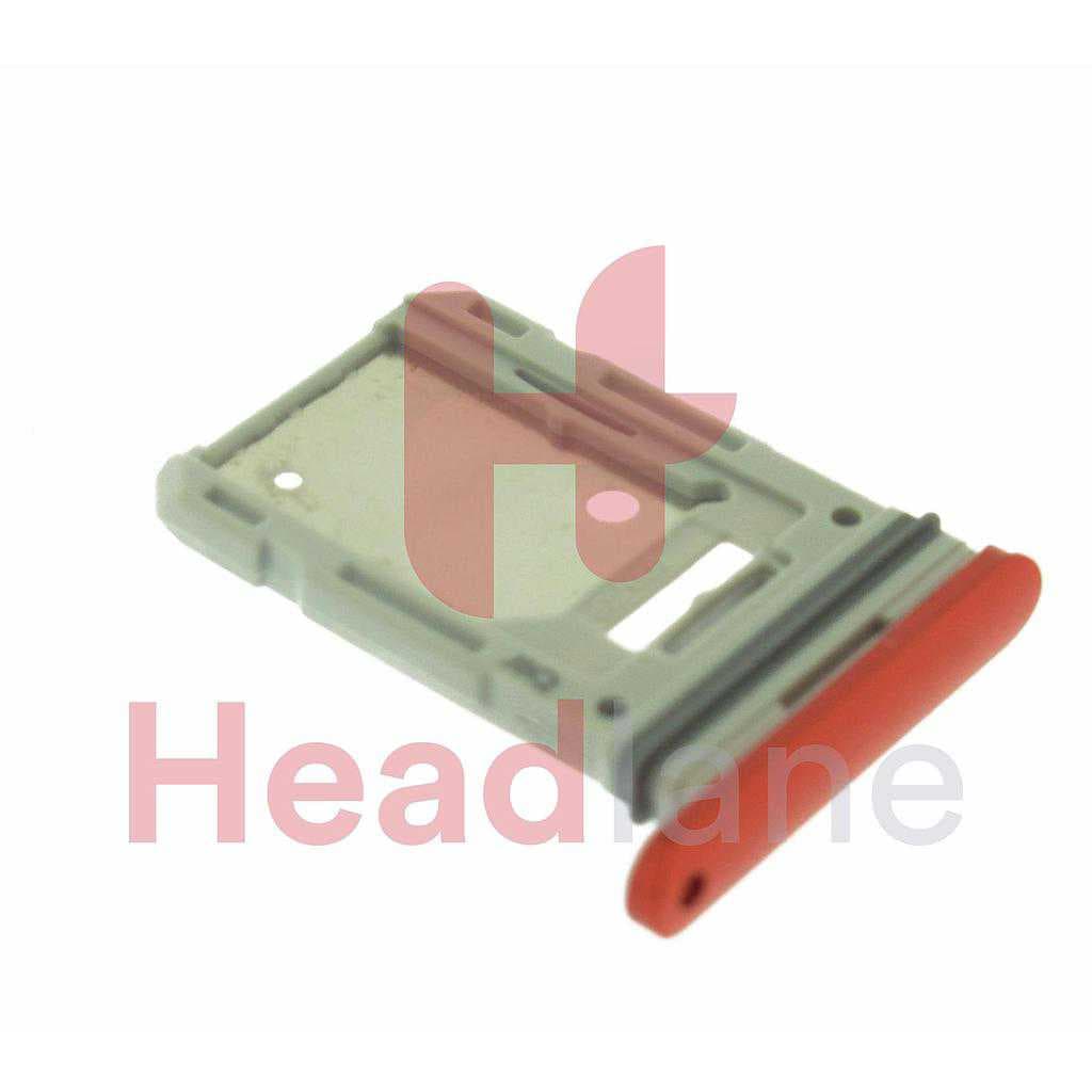 Samsung SM-G780 SM-G781 Galaxy S20 FE SIM Card Tray (Dual SIM) - Cloud Red - GH98-46007E - Samsung Replacement Part