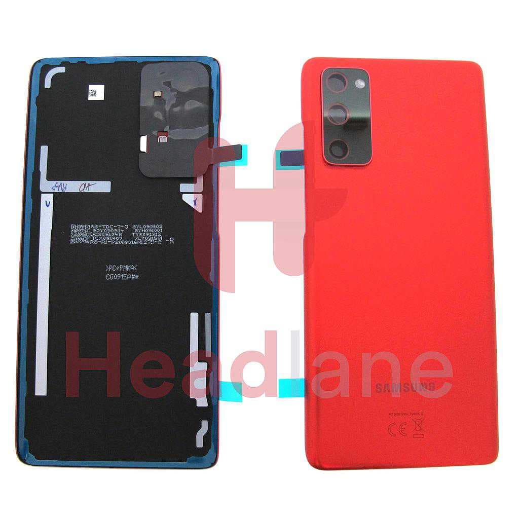 Samsung SM-G781 Galaxy S20 FE 5G Back / Battery Cover - Cloud Red - GH82-24223E - Samsung Replacement Part