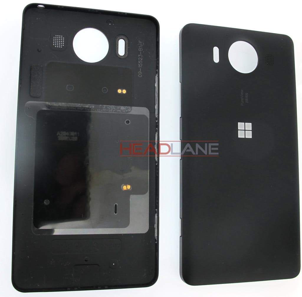 Microsoft Lumia 950 Battery Cover - Black - 00814D9 - Microsoft Replacement Part