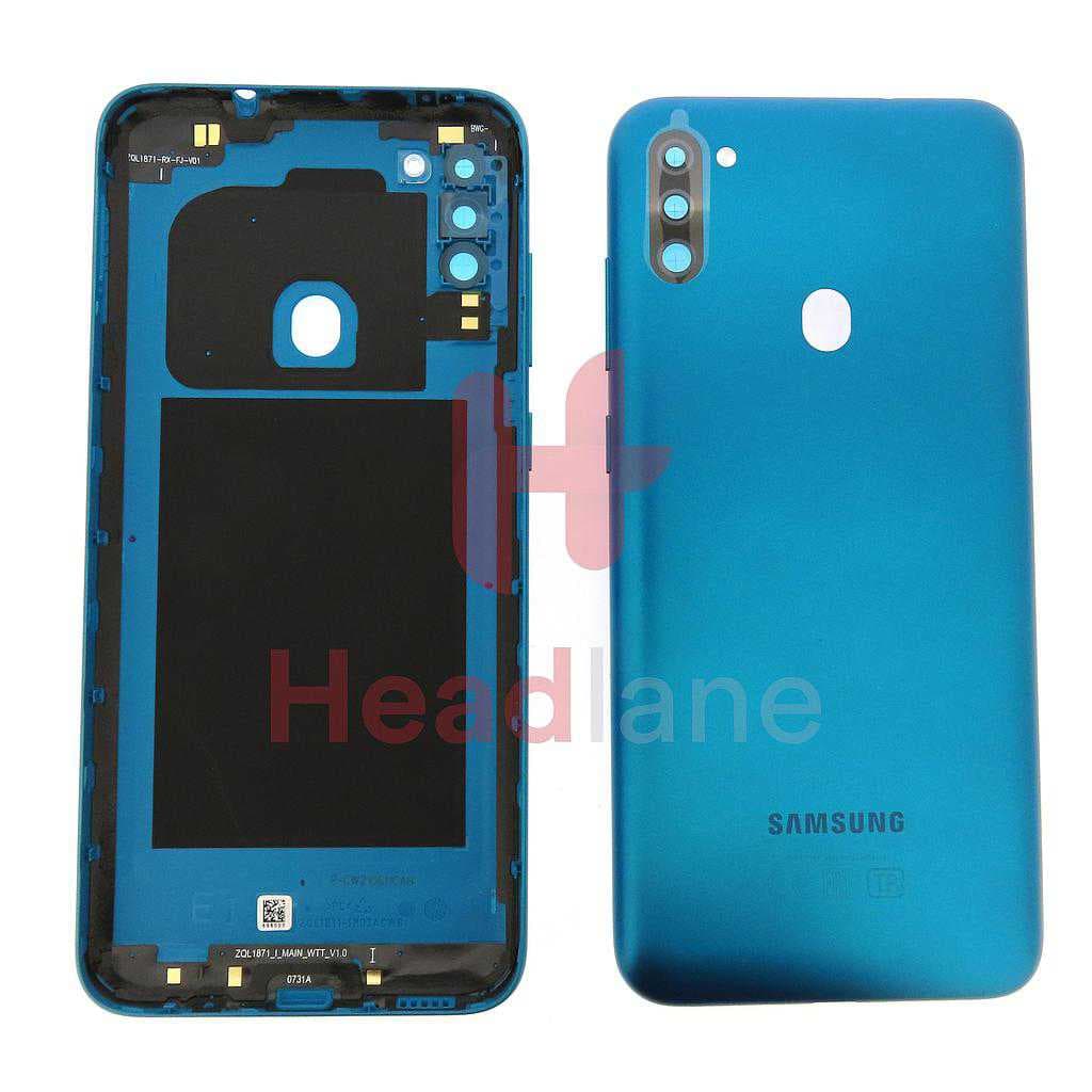Samsung SM-M115 Galaxy M11 Back / Battery Cover - Blue - GH81-19135A - Samsung Replacement Part