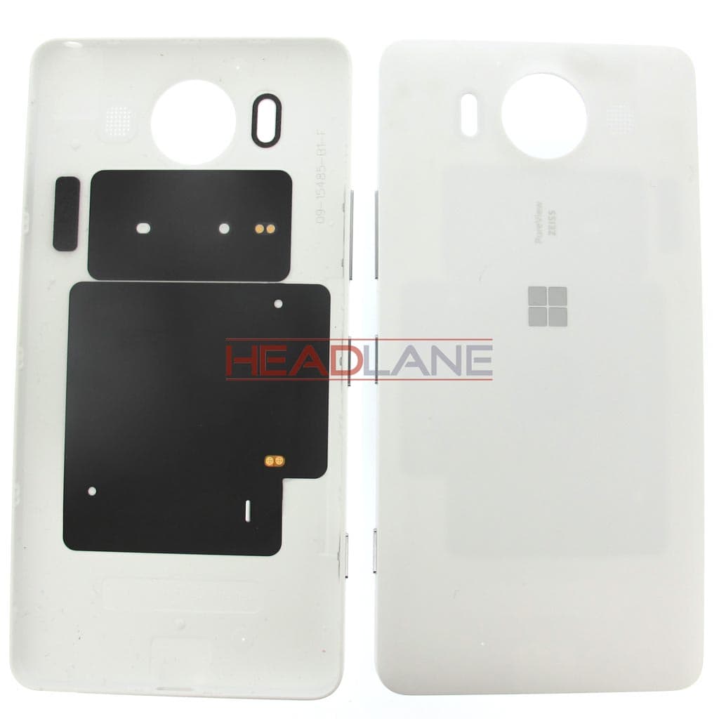 Microsoft Lumia 950 Battery Cover - White - 00814D8 - Microsoft Replacement Part