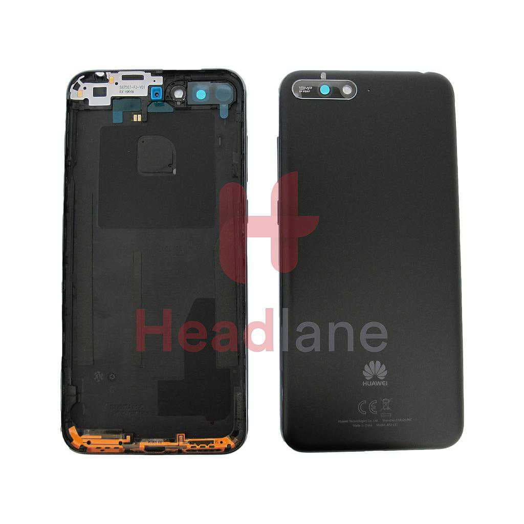 Huawei Y6 (2018) Back / Battery Cover - Black - 97070TYA - Huawei Replacement Part