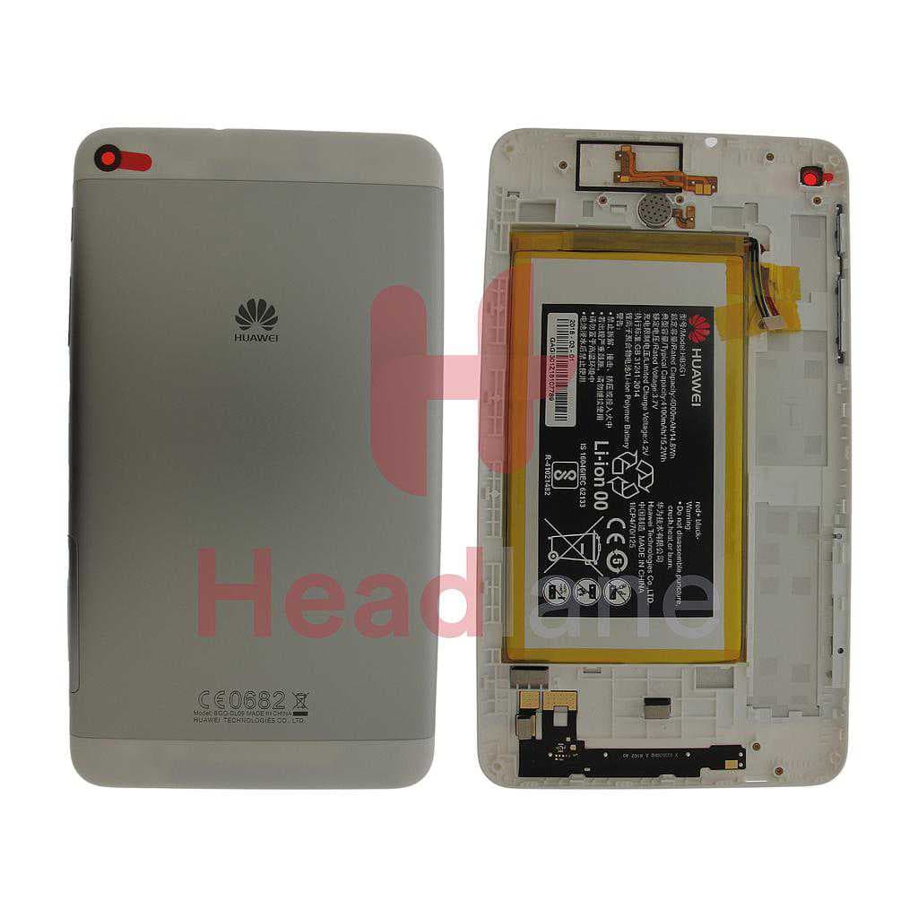 Huawei MediaPad T2 7.0" Back Cover + Battery - Black - 02350WHL - Huawei Replacement Part