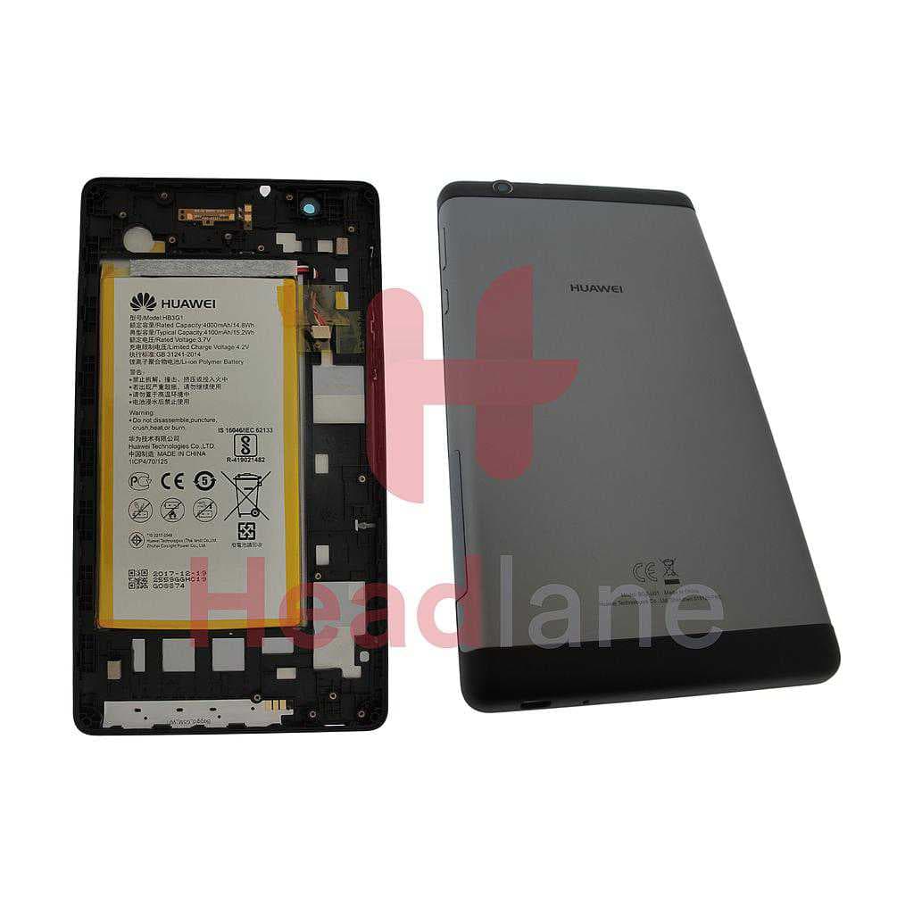 Huawei MediaPad T2 7.0" Back Cover + Battery - Grey - 02351QEQ - Huawei Replacement Part