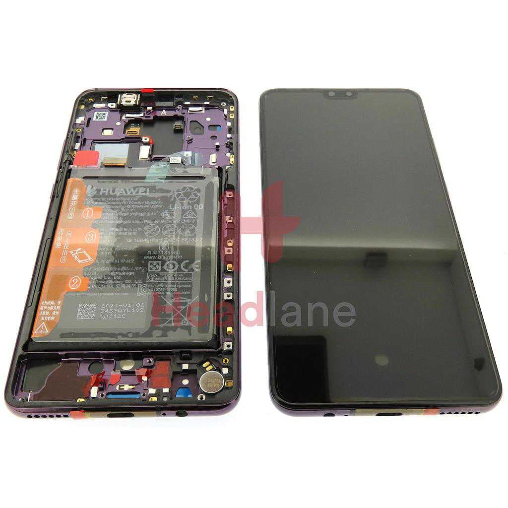 Huawei Mate 30 LCD Display / Screen + Touch + Battery - Purple - 02353EEK - Huawei Replacement Part