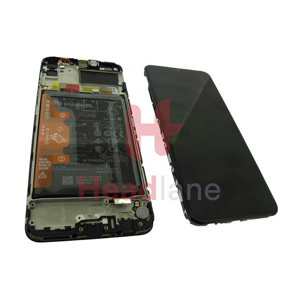 Huawei Y6p / Honor 9A LCD Display / Screen + Touch + Battery - Black - 02353LKV - Huawei Replacement Part