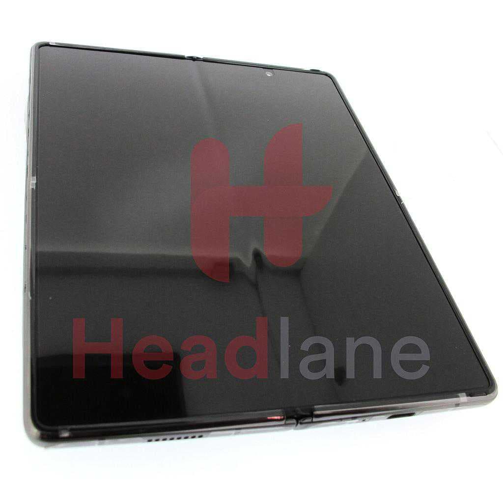 Samsung SM-F916 Galaxy Z Fold2 5G LCD Display / Screen + Touch - Mystic Black (Blue Hinge) - GH82-24296D - Samsung Replacement Part