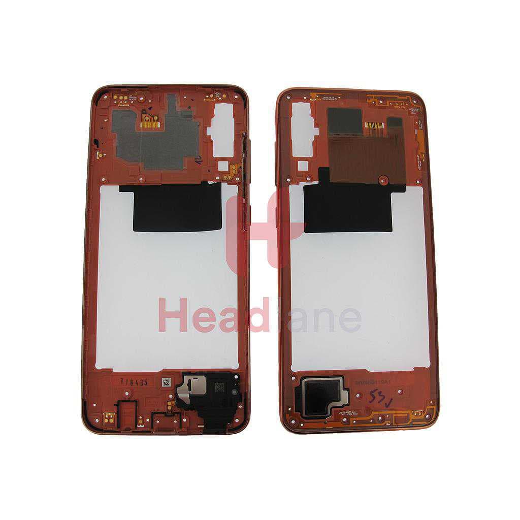 Samsung SM-A705 Galaxy A70 Middle Cover / Chassis - Coral - GH97-23258D - Samsung Replacement Part
