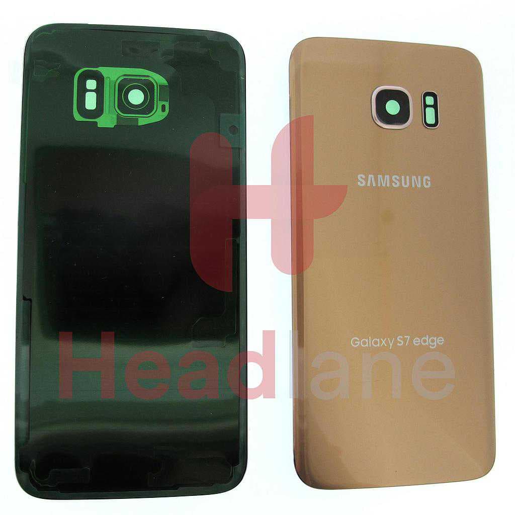 Samsung SM-G935F Galaxy S7 Edge Back / Battery Cover - Gold (USA Version) - GH97-18703C - Samsung Replacement Part