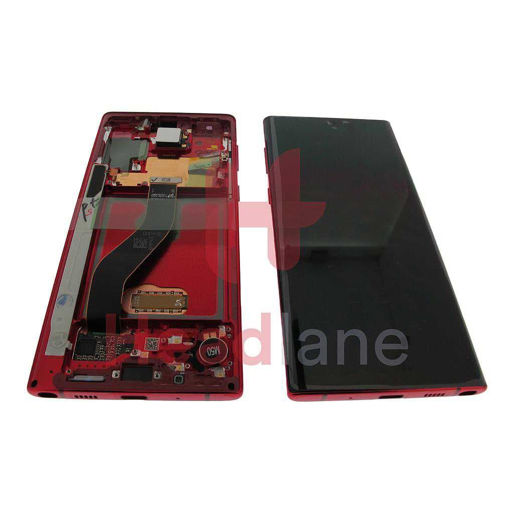 Samsung SM-N970 Galaxy Note 10 LCD Display / Screen + Touch - Aura Red - GH82-20818E - Samsung Replacement Part