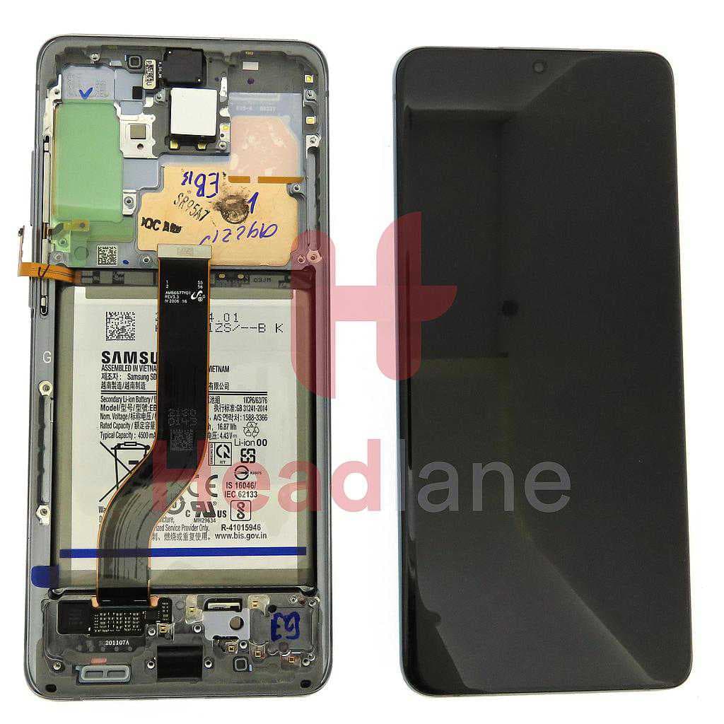 Samsung SM-G986 Galaxy S20+ 5G LCD Display / Screen + Touch + Battery Assembly - Grey (Verizon Version) - GH82-22142E - Samsung Replacement Part
