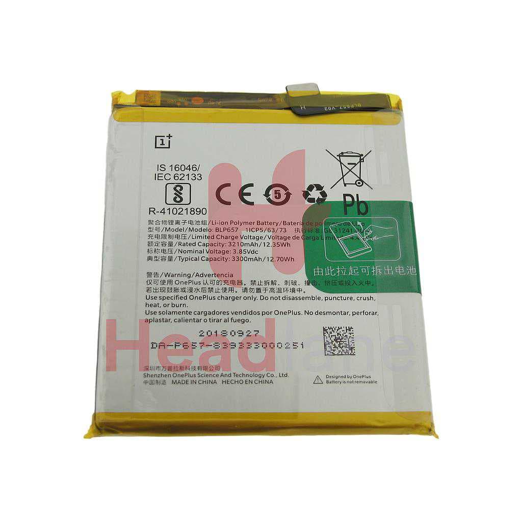 OnePlus 6 BLP657 3300mAh Internal Battery - 1031100004 - OnePlus Replacement Part