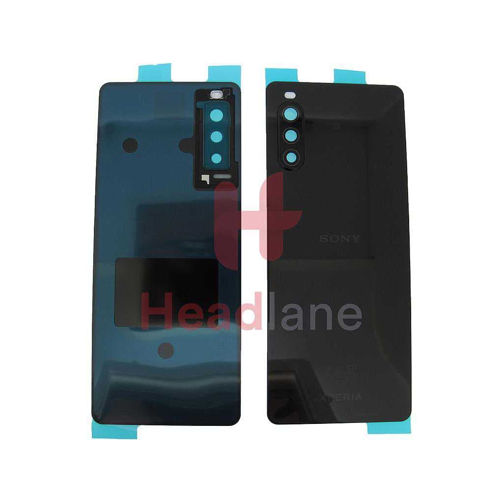 Sony XQ-AU52 Xperia 10 II (Dual SIM) Back / Battery Cover - Black - A5019526A - Sony Replacement Part