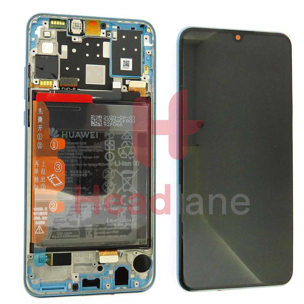 Huawei P30 Lite (New Edition) (MAR-LX1B) LCD Display / Screen + Touch + Battery Assembly -  Breathing Crystal - 02353FQK - Huawei Replacement Part