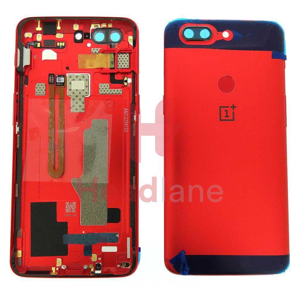 OnePlus 5T Back / Battery Cover - Red - 2011100019 - OnePlus Replacement Part