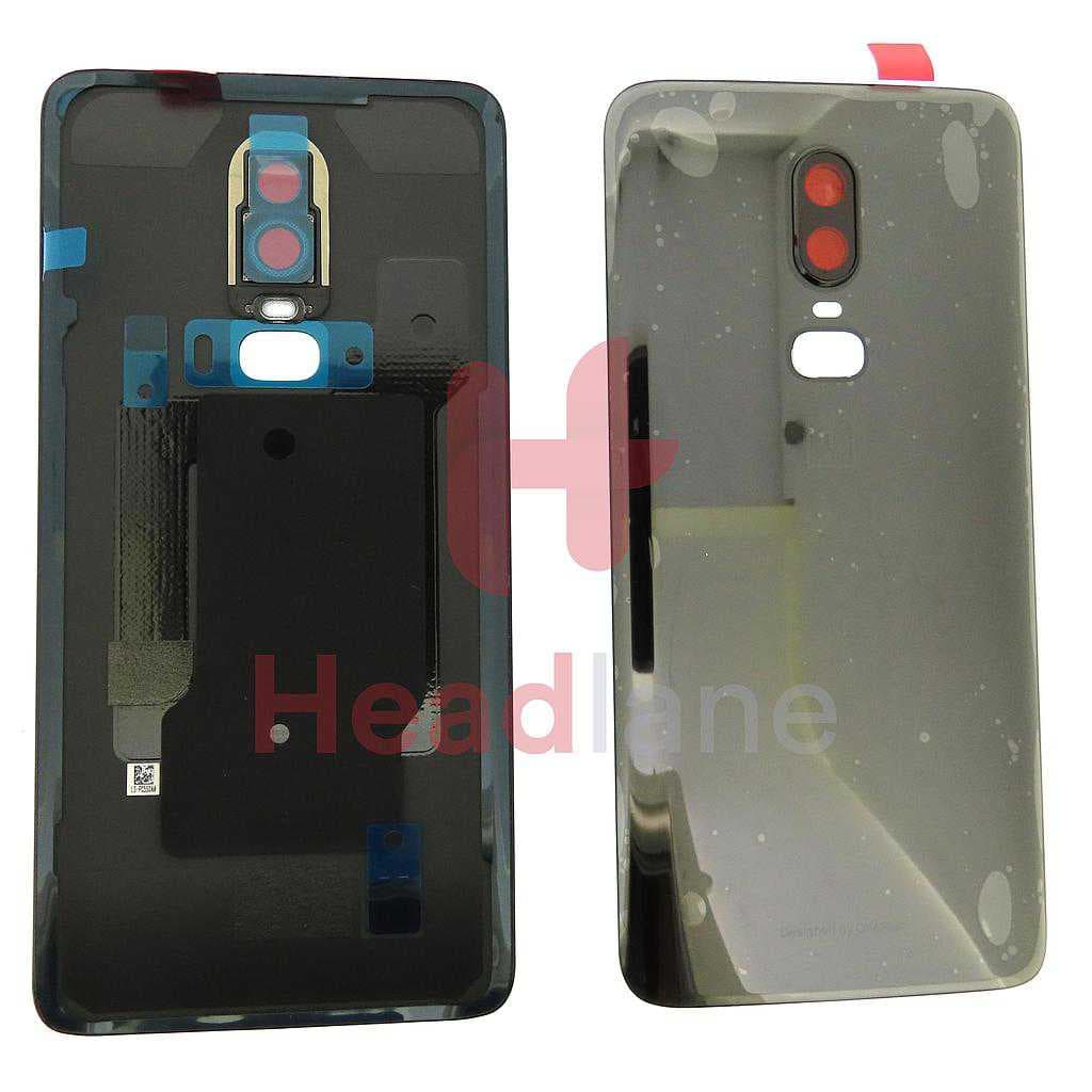 OnePlus 6 Back / Battery Cover - Mirror Black - 1071100107 - OnePlus Replacement Part