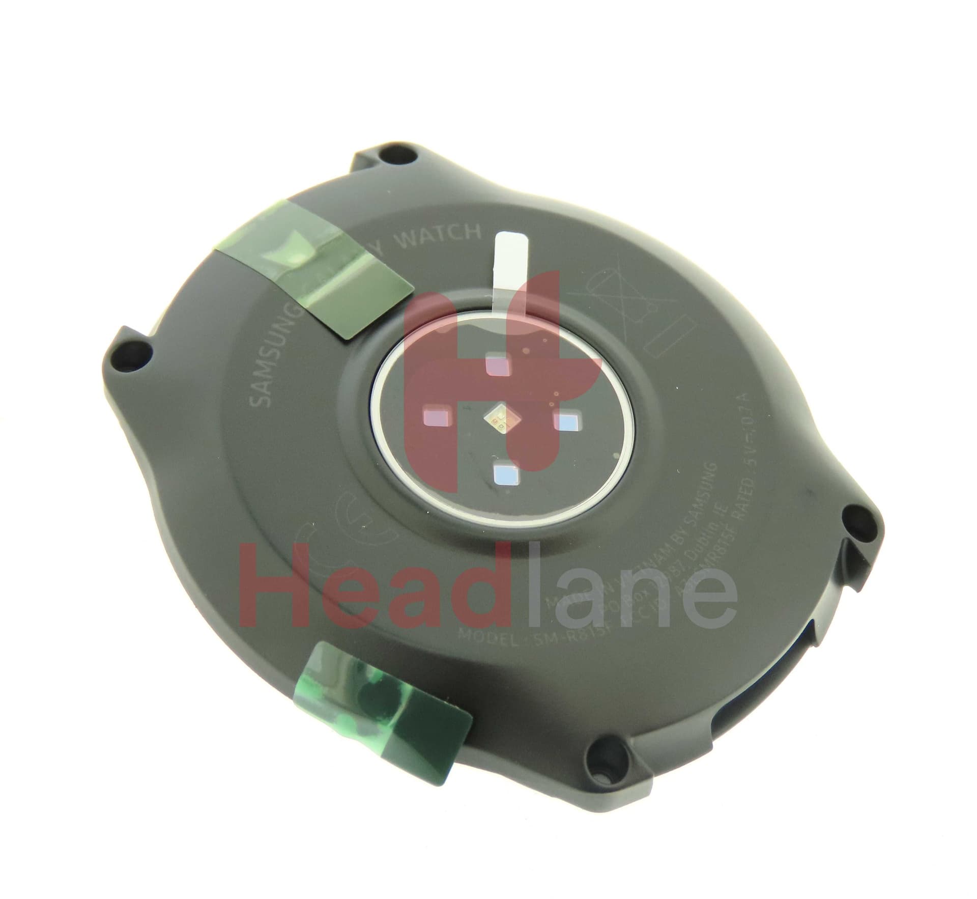 Samsung SM-R815 Galaxy Watch 42mm (LTE) Back / Battery Cover - Black - GH82-17457A - Samsung Replacement Part