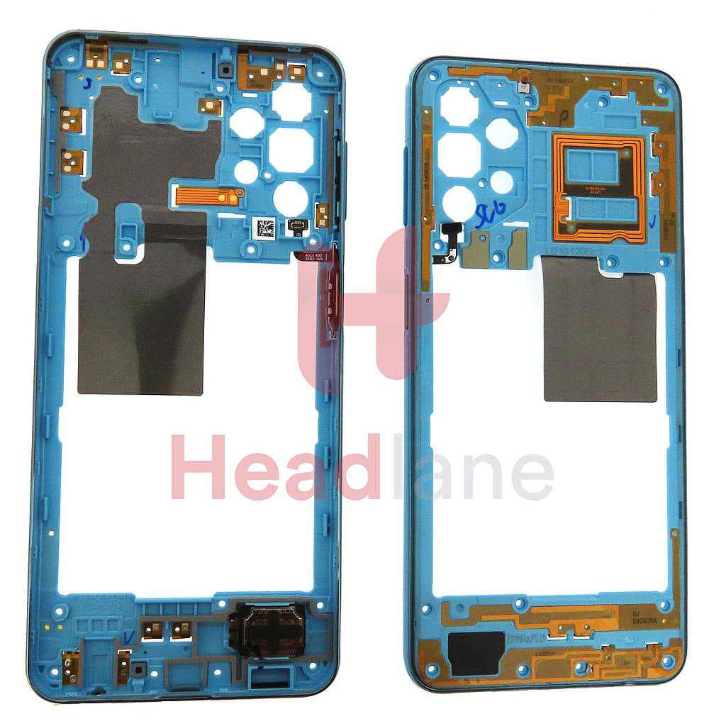 Samsung SM-A326 Galaxy A32 5G Middle Cover / Chassis - Blue - GH97-25939C - Samsung Replacement Part
