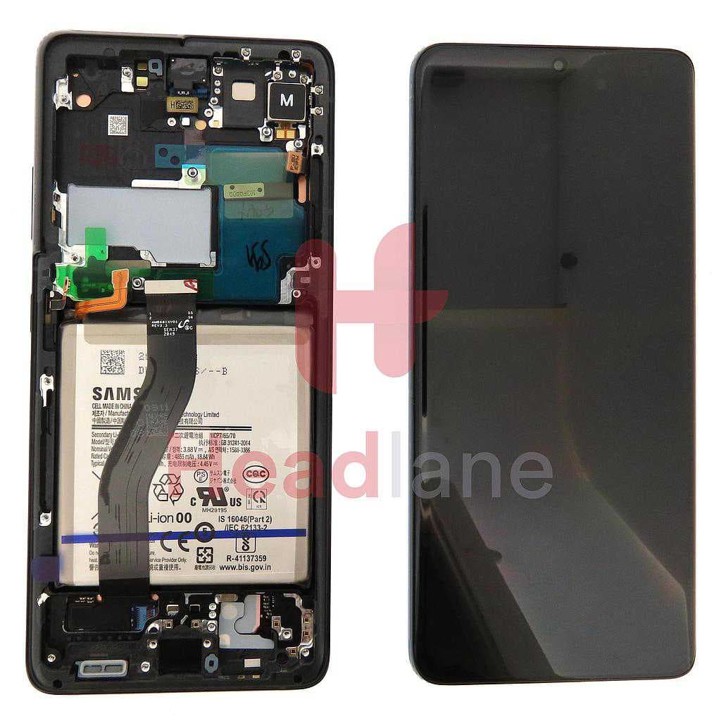 Samsung SM-G998 Galaxy S21 Ultra 5G LCD Display / Screen + Touch + Battery - Phantom Black - GH82-24925A - Samsung Replacement Part