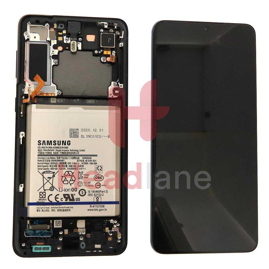 Samsung SM-G996 Galaxy S21+ 5G LCD Display / Screen + Touch + Battery - Phantom Black - GH82-24744A - Samsung Replacement Part